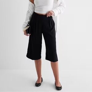 Express High Waisted Pleated Gaucho Pant NWT